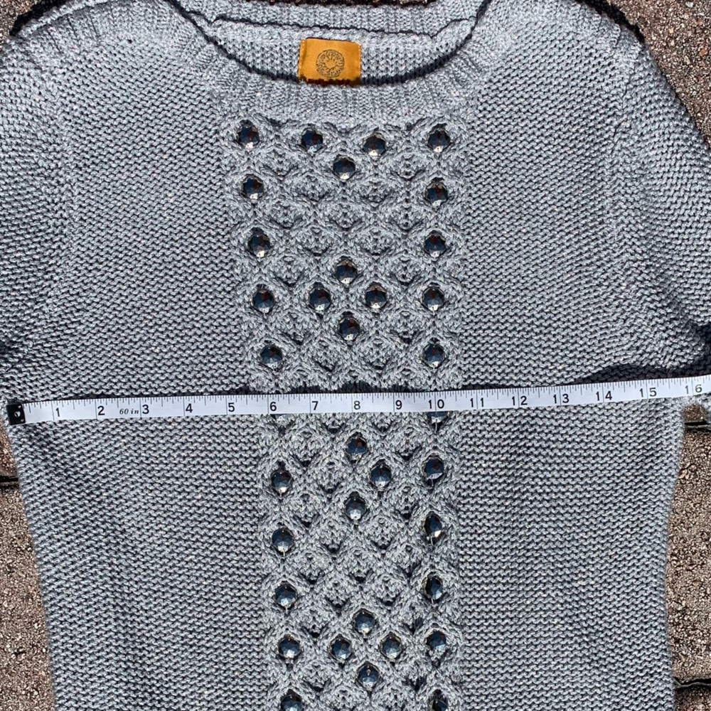 Ruby Rd Sparkly Silver Sweater - image 4